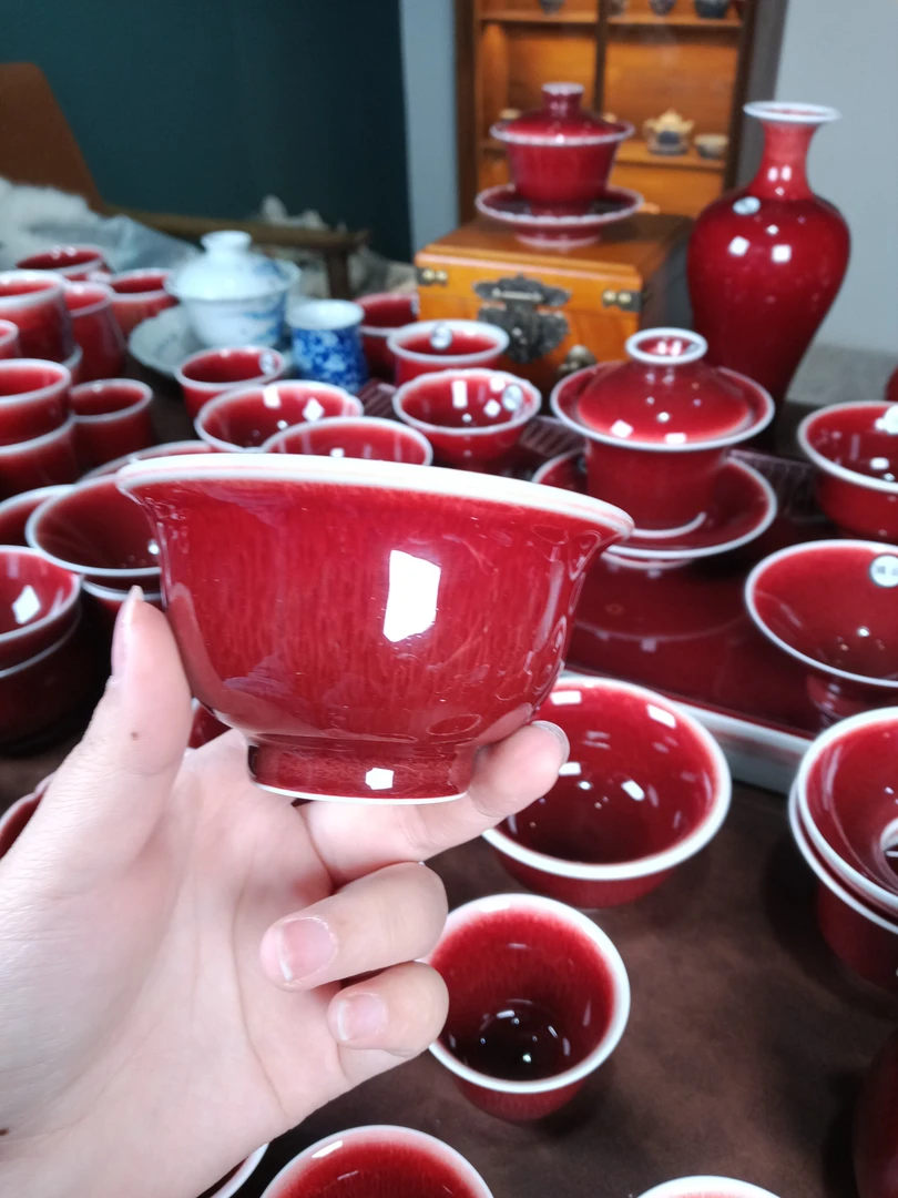 景德镇兵花茶器杯