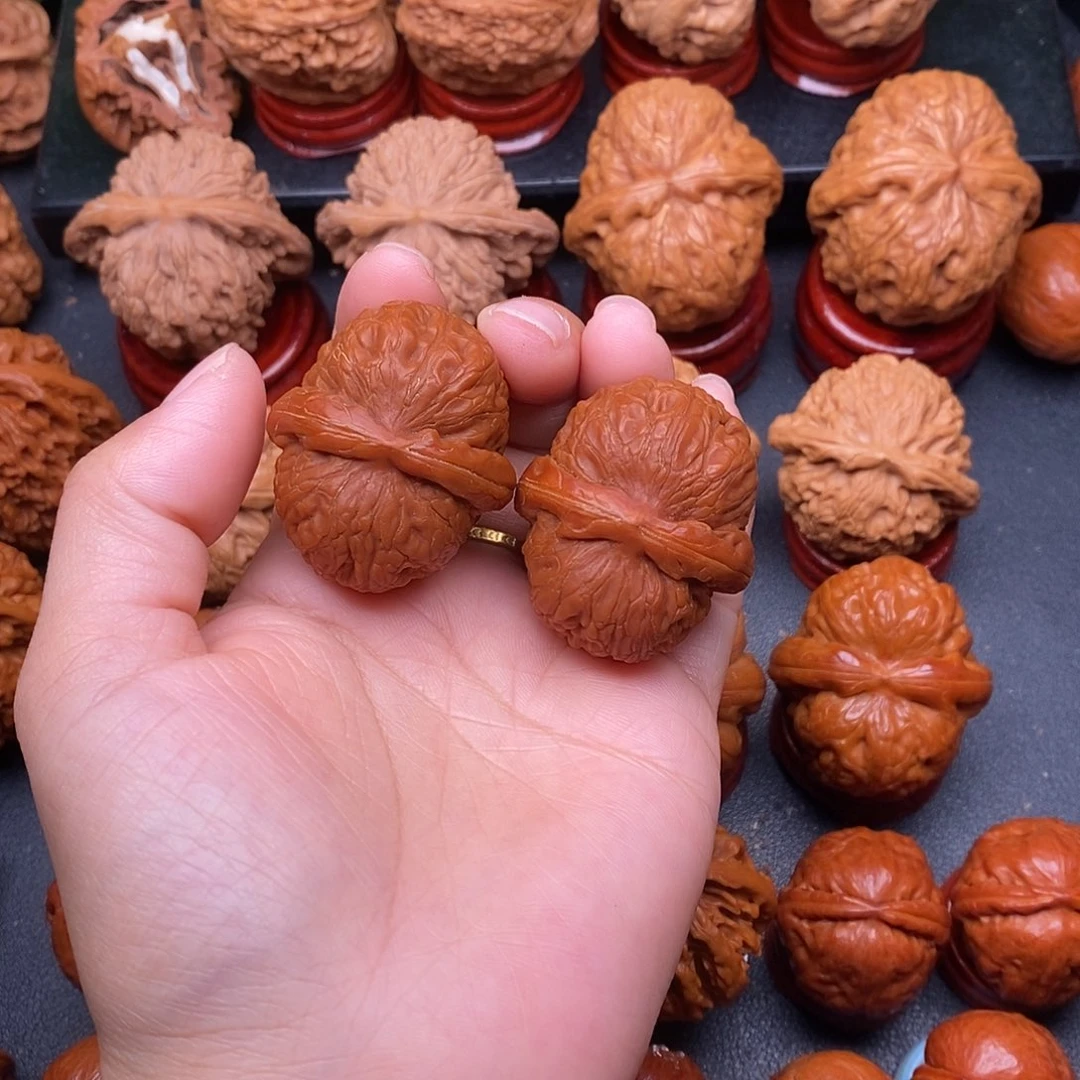 把件文玩核桃39平谷元宝