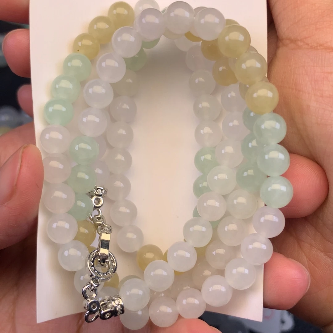 翡翠未镶嵌颈饰天然缅甸翡翠A货卡6.6