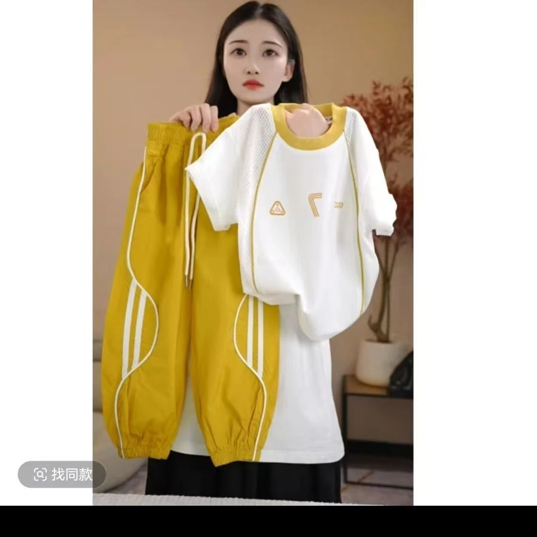 儿童夏季优选实体品质夏装薄款时尚宽松极简风夏季男女炸街运动风