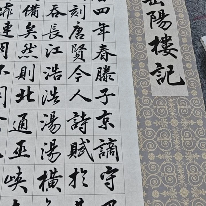 书法岳阳楼记书法作品