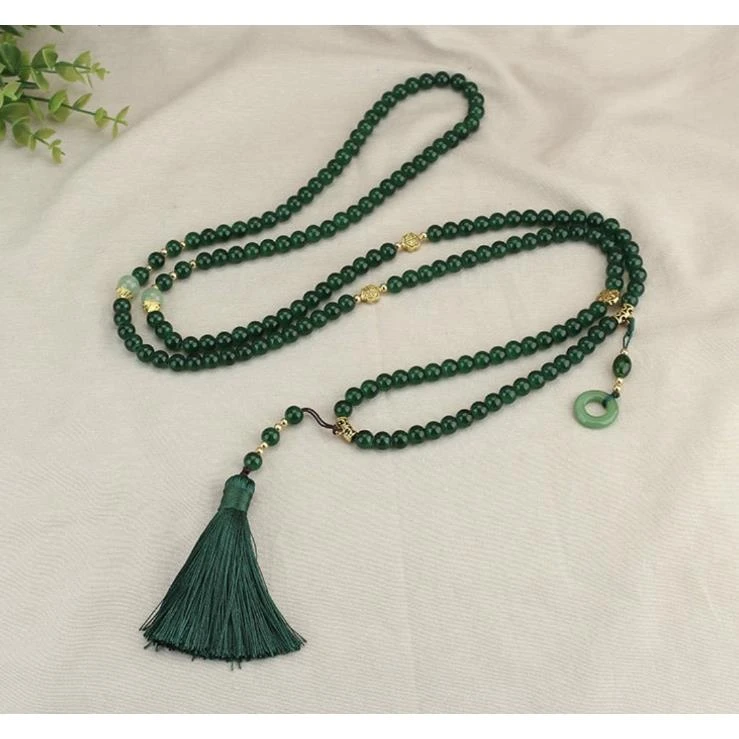 非金属树脂项链 新中式原创斜跨项链长款国风百搭多戴XL-202401