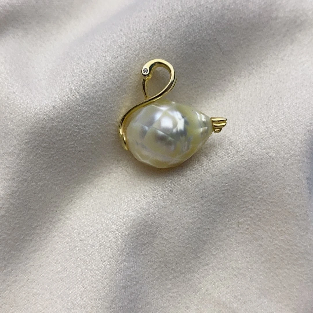 【闪购商品】海水珍珠银S925镶嵌颈饰