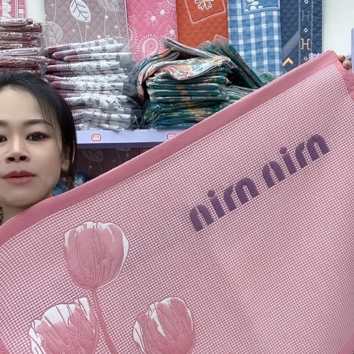 棉粉色郁金香纯棉