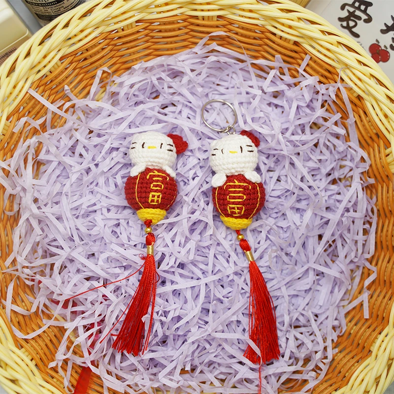 暴富kitty挂件 手工钩织手工DIY百搭时尚创意玩偶钩织