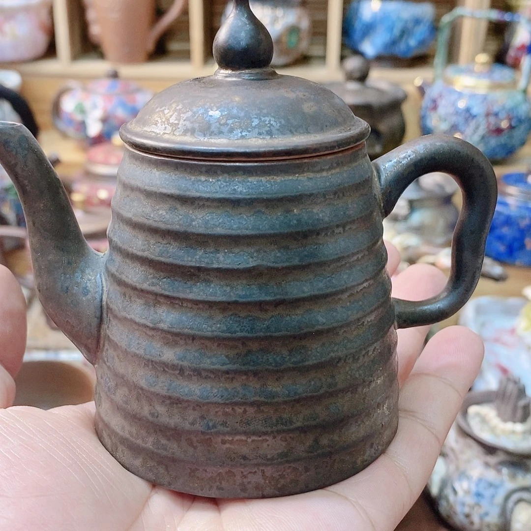 粗陶志野柴烧茶具
