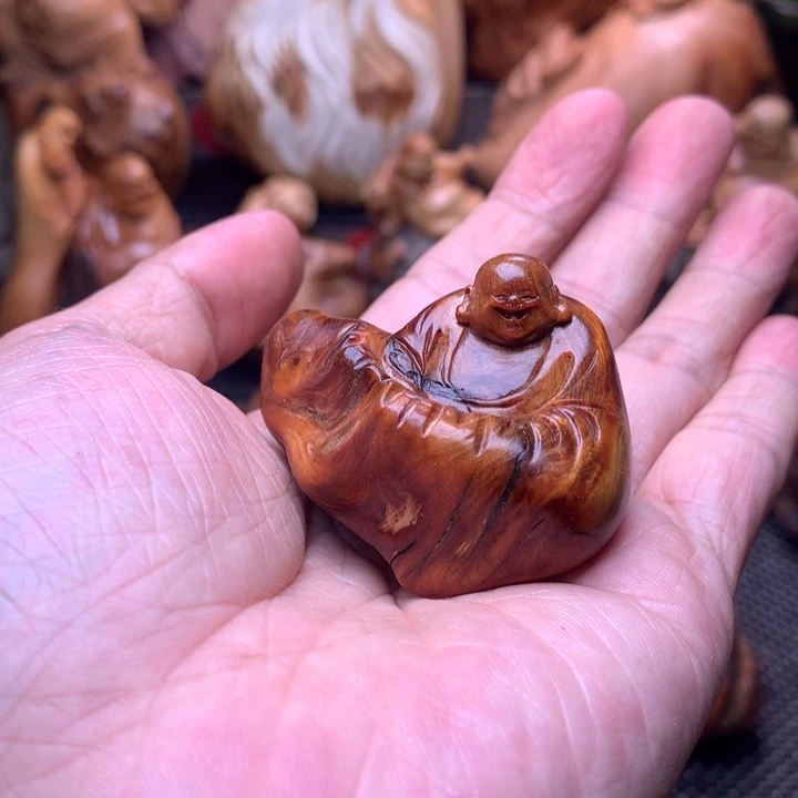 柏木（崖柏）崖柏陈化料手把件