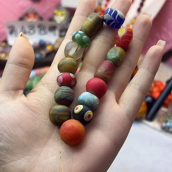 琉璃颈饰尼泊尔琉璃