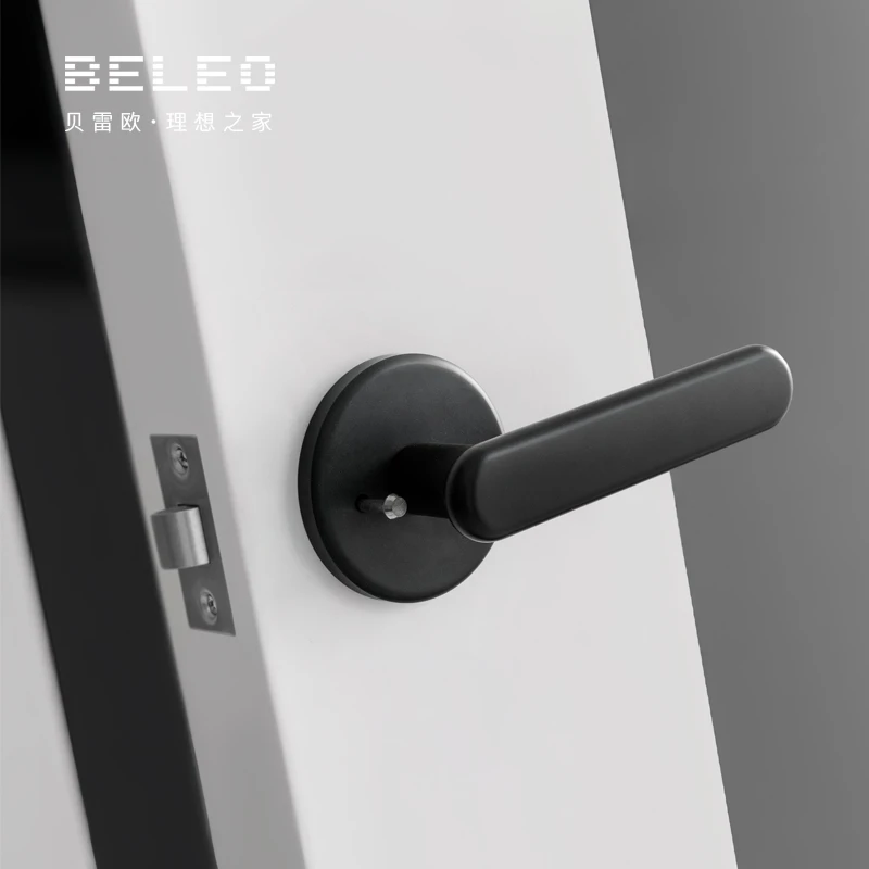 贝雷欧极简卧室门锁家用室内房间房门锁静音木门百搭高级门把手