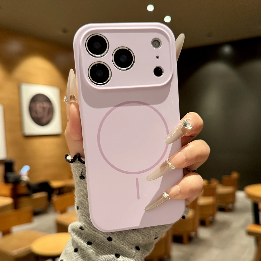 精孔细圈磁吸液态硅胶适用苹果17ProMax全包防摔手机壳iphone17pr