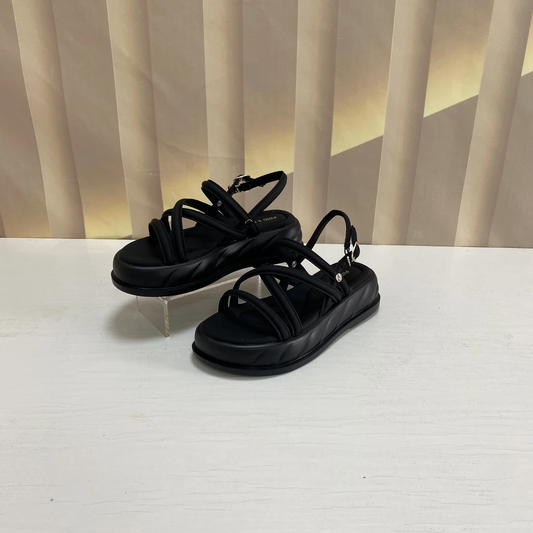 35007时尚休闲百搭厚底凉鞋女F