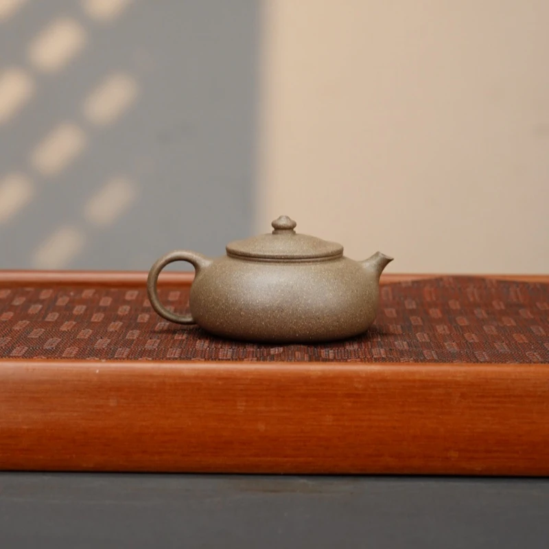 《寒江180cc》宜兴大水潭原矿老青段手工紫砂壶