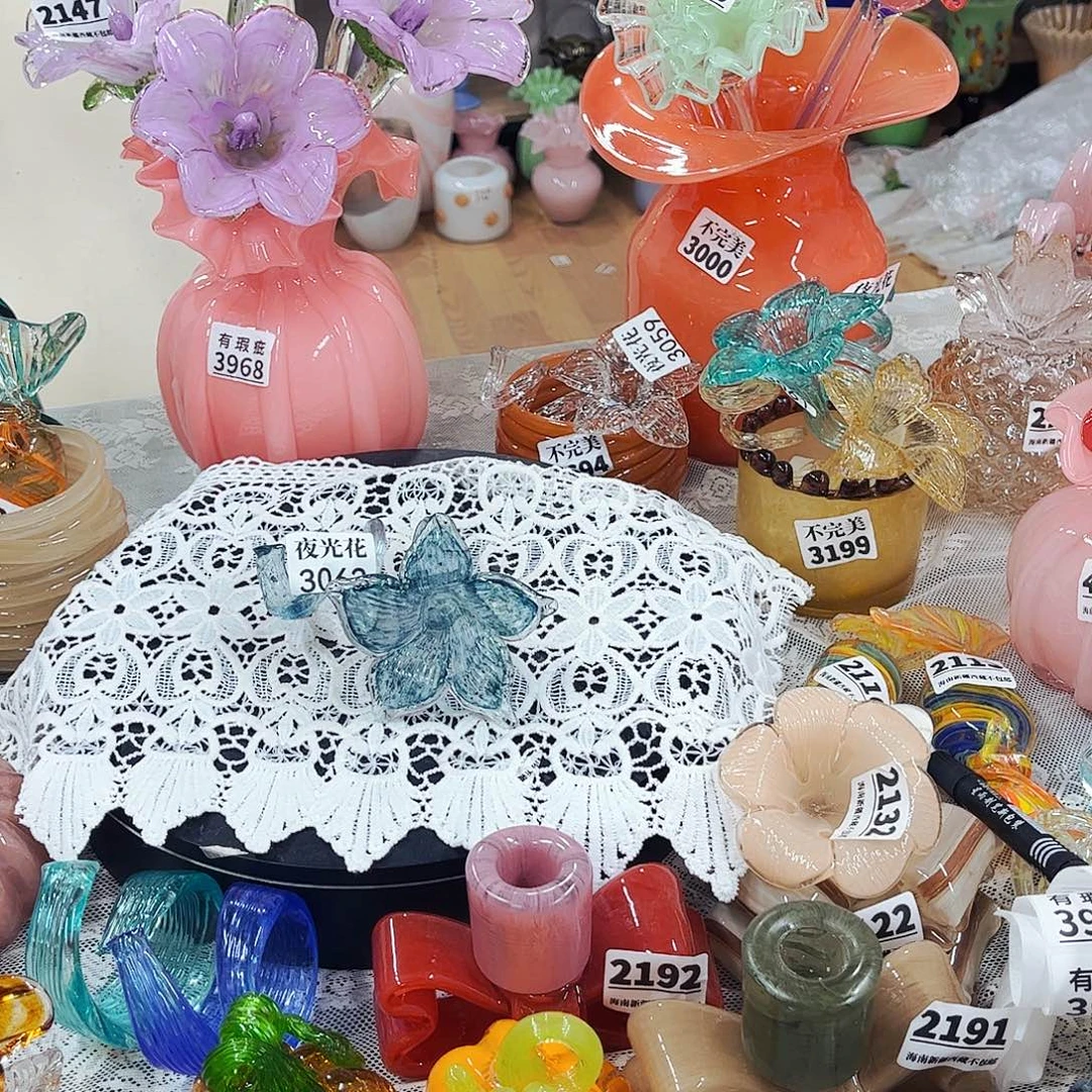 3062夜光台花 家悦琉璃工艺品