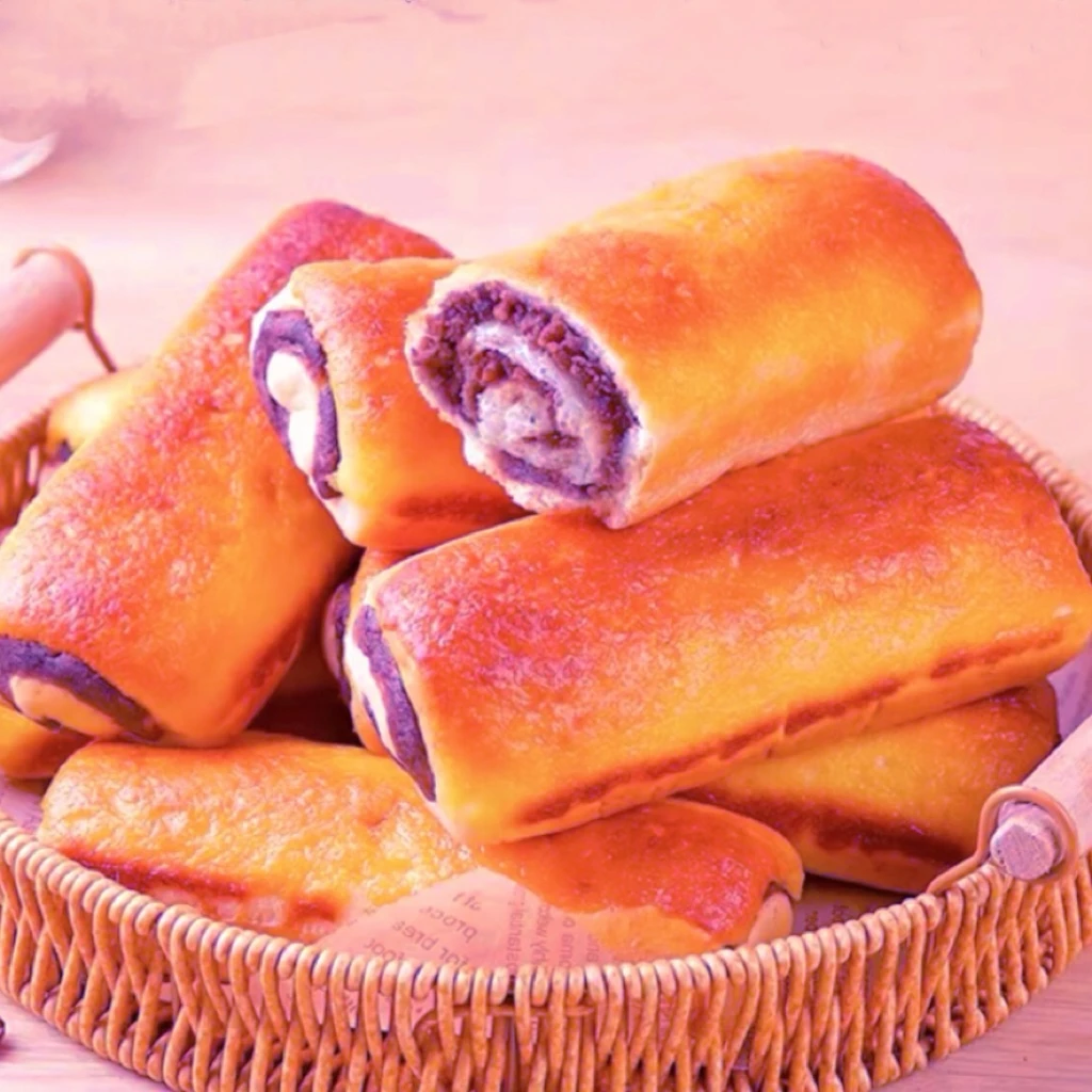 【爆品上新】热销早餐面包椰蓉紫薯风味面包下午茶点心