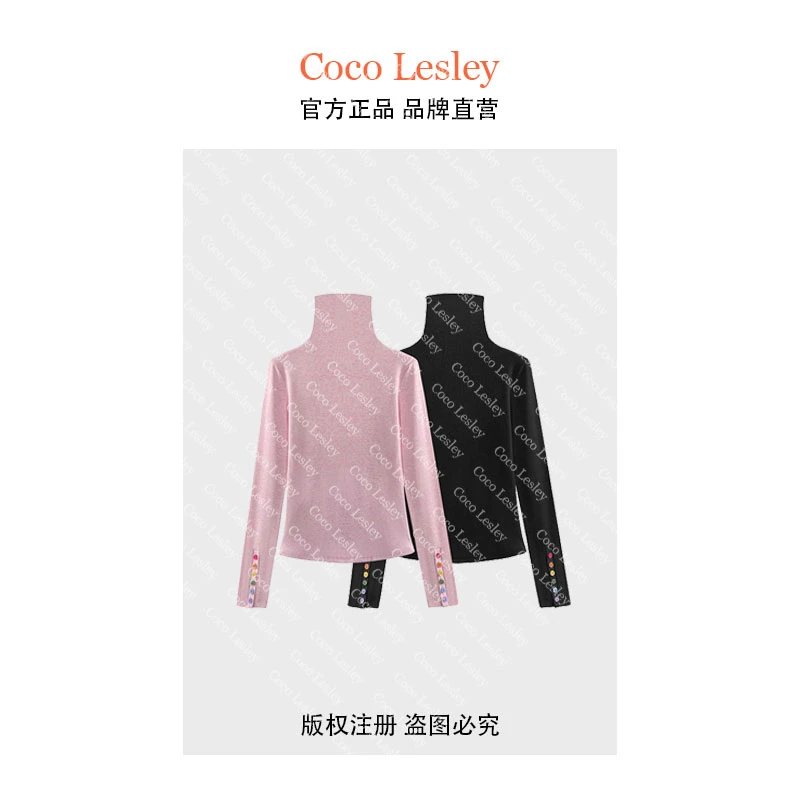 【菲姐专属】ATLS轻奢洋气时尚T恤2024秋冬显瘦百搭打底上衣#66206