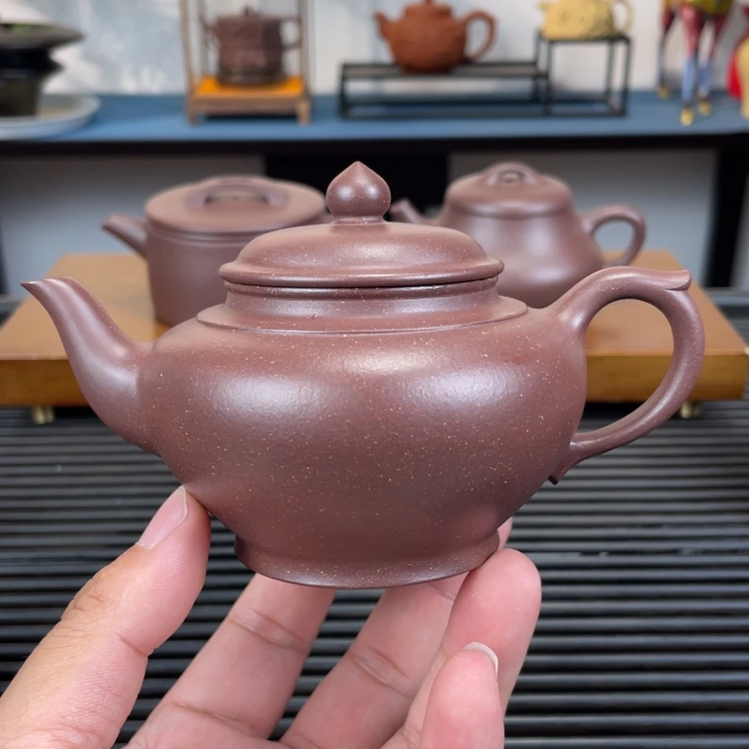 紫砂茶壶底槽青笑樱200cc