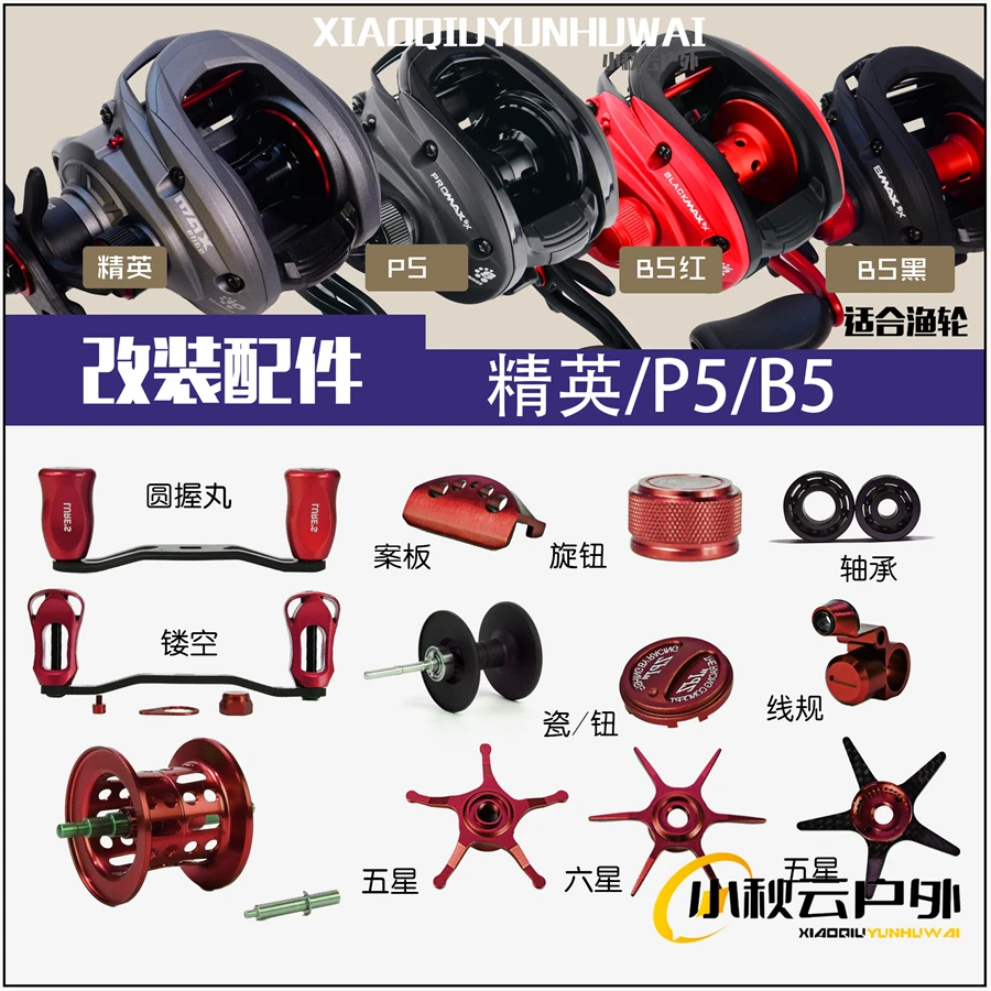 适合阿布P5/精英改装配件PMAXSX出线口金属件B5爆改BMAXSX外观件