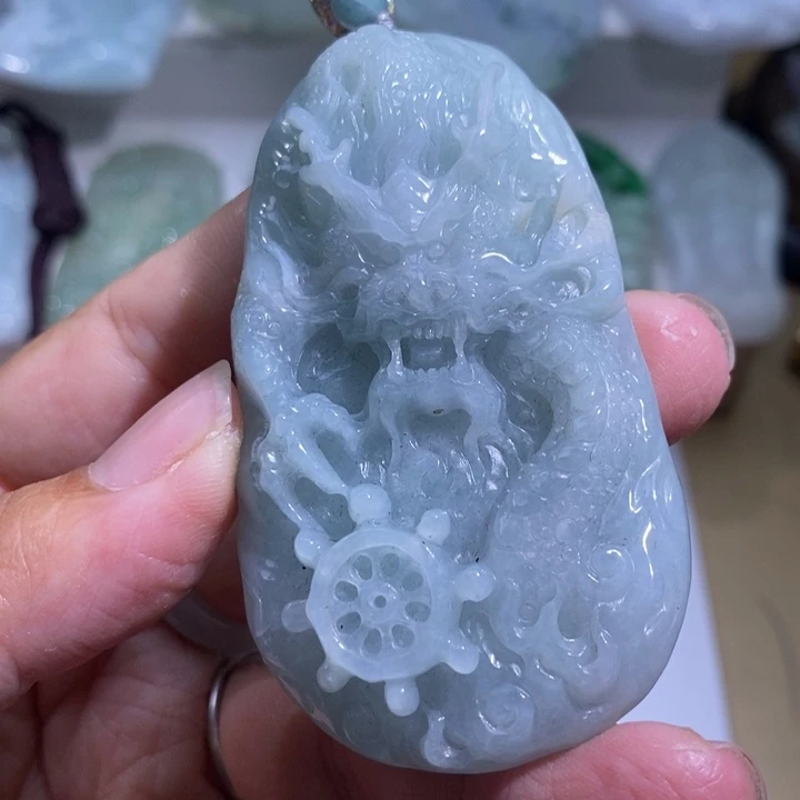 【闪购商品】颈饰未镶嵌翡翠龙牌