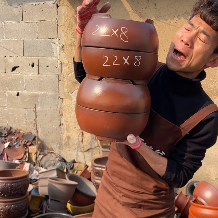 紫砂花盆紫砂器，紫砂器，