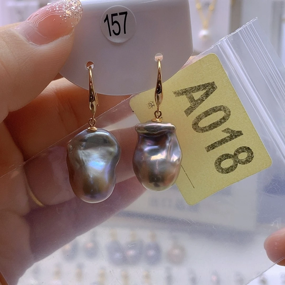 淡水珍珠耳饰未镶嵌?***