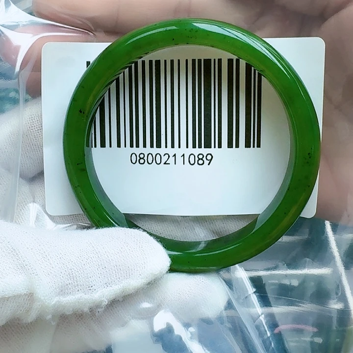 和田玉（碧玉）手镯未镶嵌5556包容