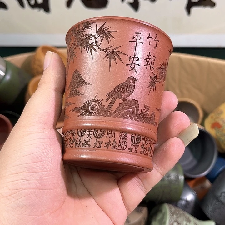 茶杯紫砂全手工紫砂主人杯