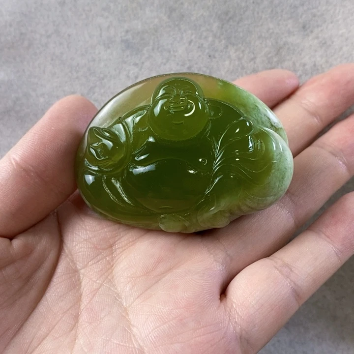 未镶嵌岫玉手把件