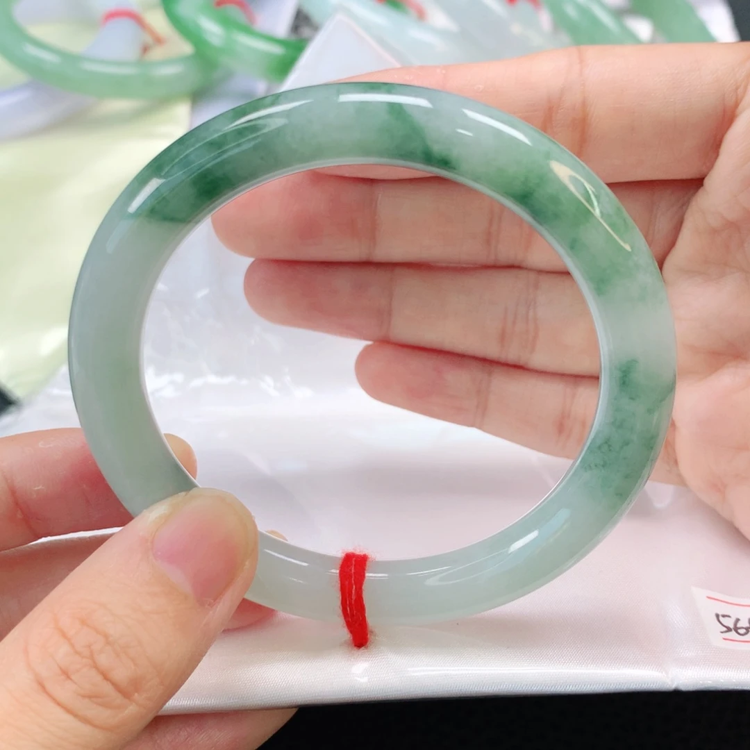 未镶嵌手镯翡翠缅甸圆56