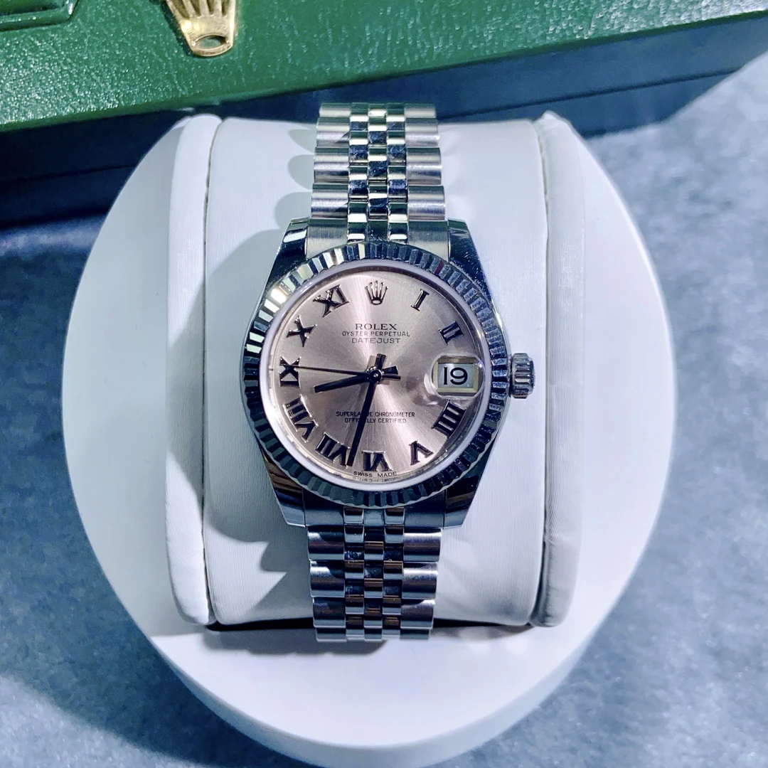 99新 Rolex/劳力士 日志/粉罗马/女表/全套/经典时尚/178274/31mm