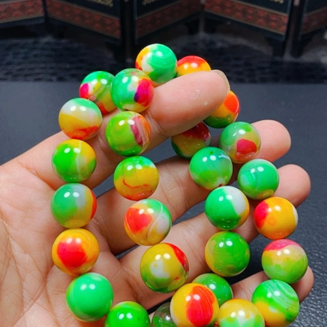 【闪购商品】玛瑙/玉髓颈饰未镶嵌黄绿14