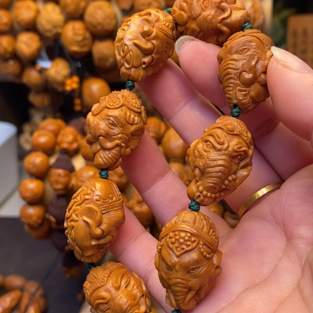 橄榄核手串/手链六牙象神