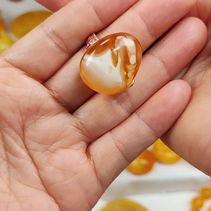 蜜蜡戒指银S925镀金镶嵌