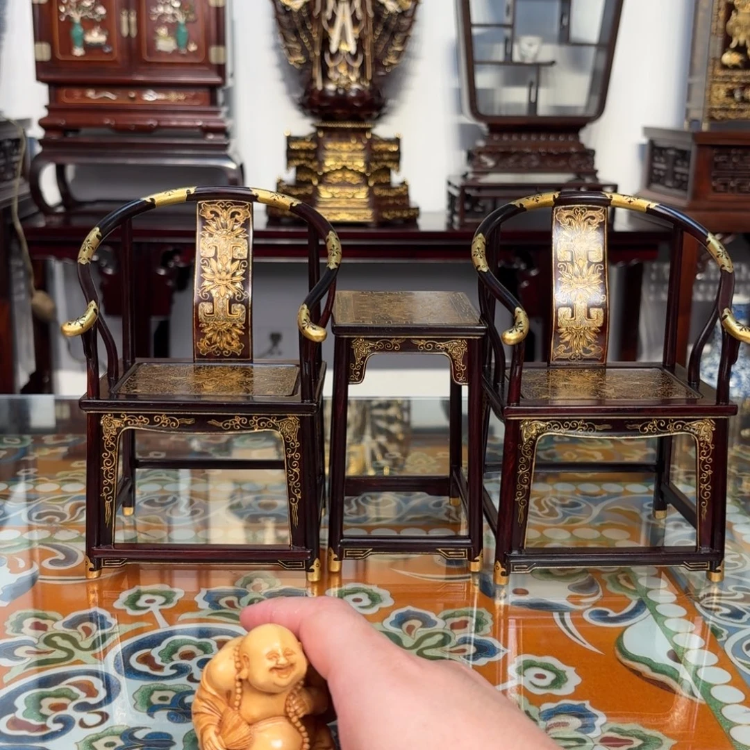 紫檀木类成套家具小叶紫檀椅子3