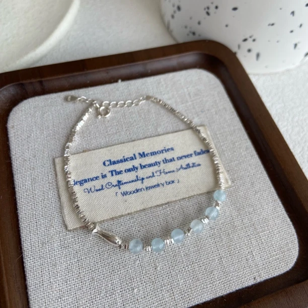 925银银制品 5016海洋之泪手链