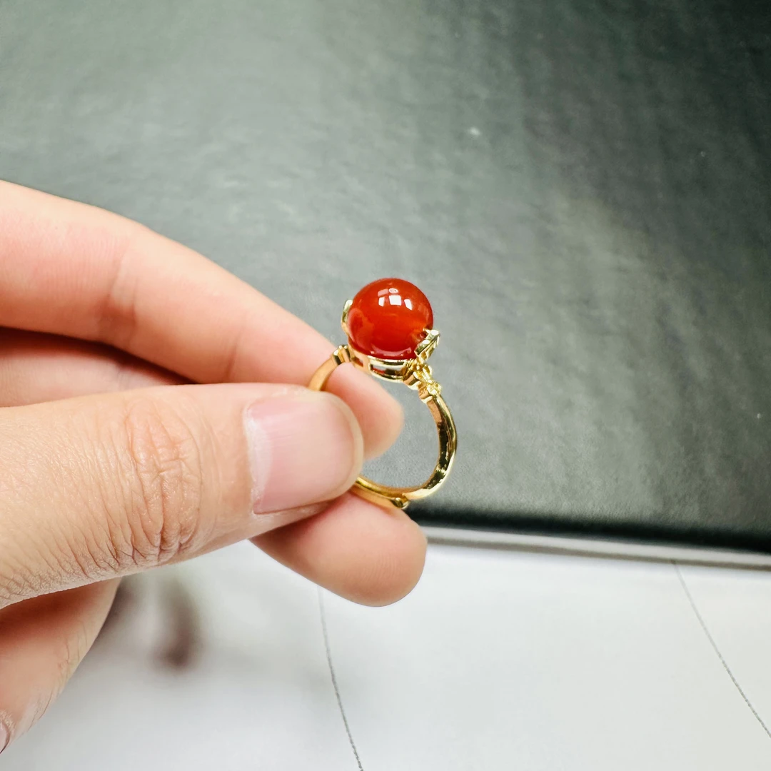 珍 M131 冰红流行戒指 多样性发货