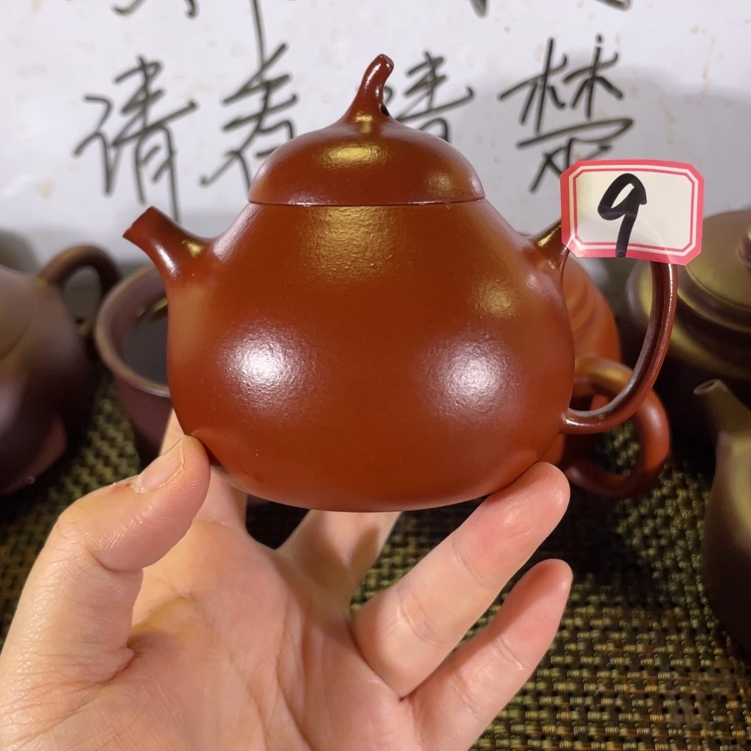 茶壶紫砂茄瓜朱泥