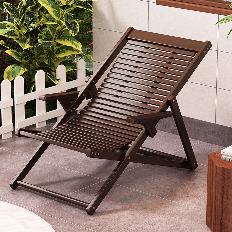 折叠躺椅家用单人午睡老人椅夏季院子凉椅子午休竹椅阳台逍遥椅