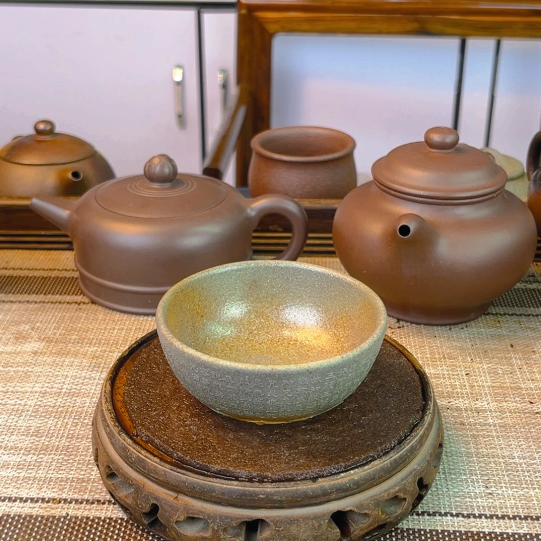 茶壶紫砂青段柴烧80cc