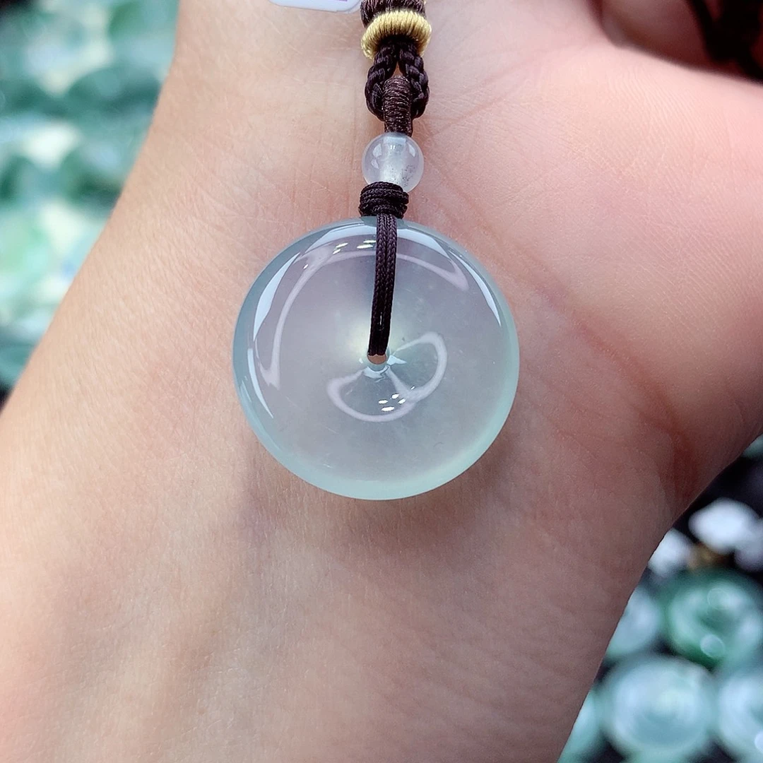 翡翠未镶嵌颈饰编号15尺寸20.1-5.8