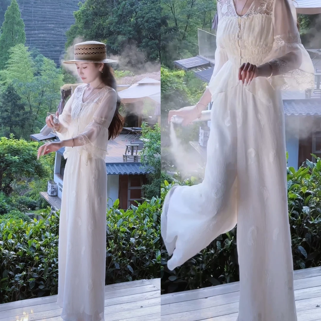 【婷婷】《听雨》仙气 国风阔腿裤 TTH2SX278【Q】