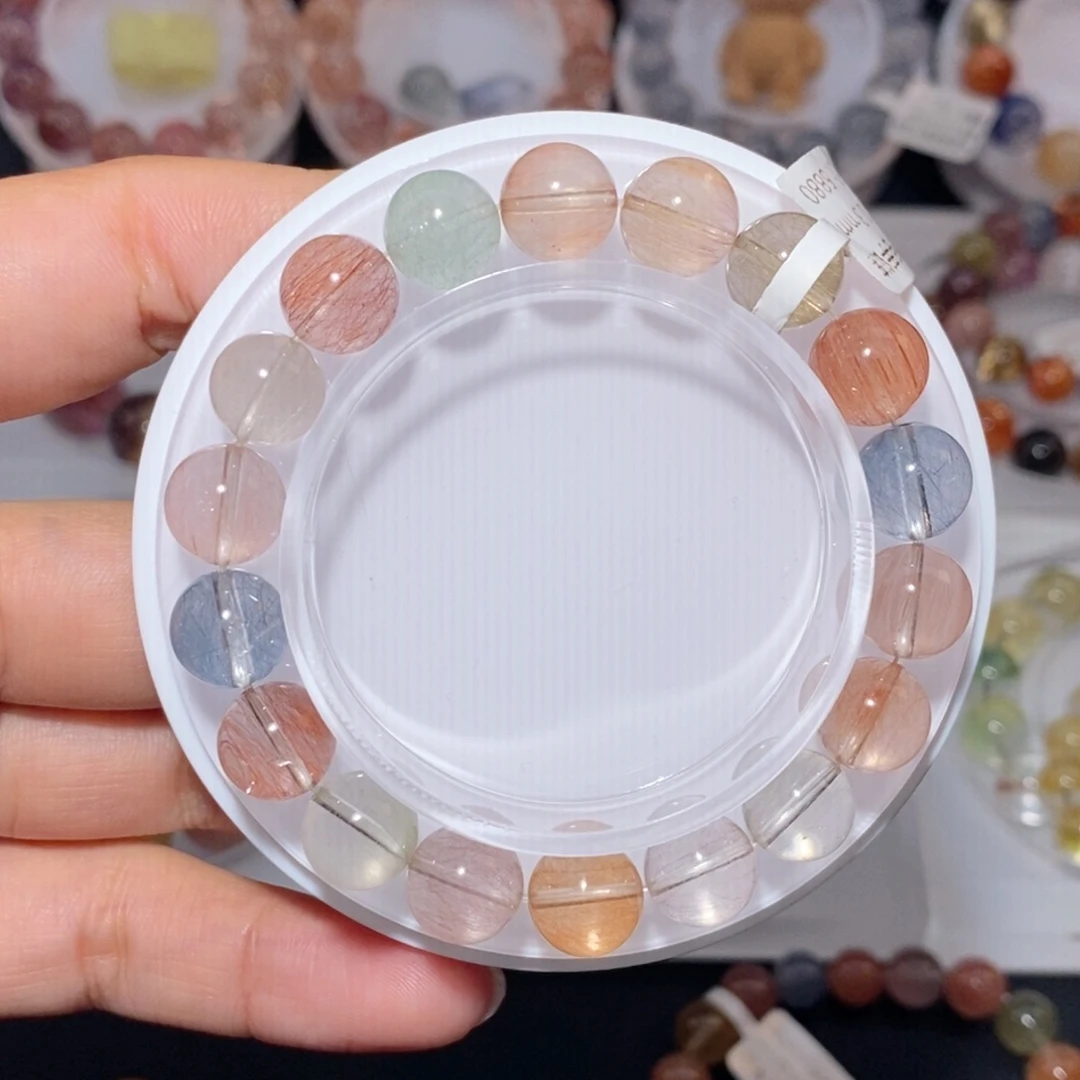 水晶手链未镶嵌彩兔毛手链10.3