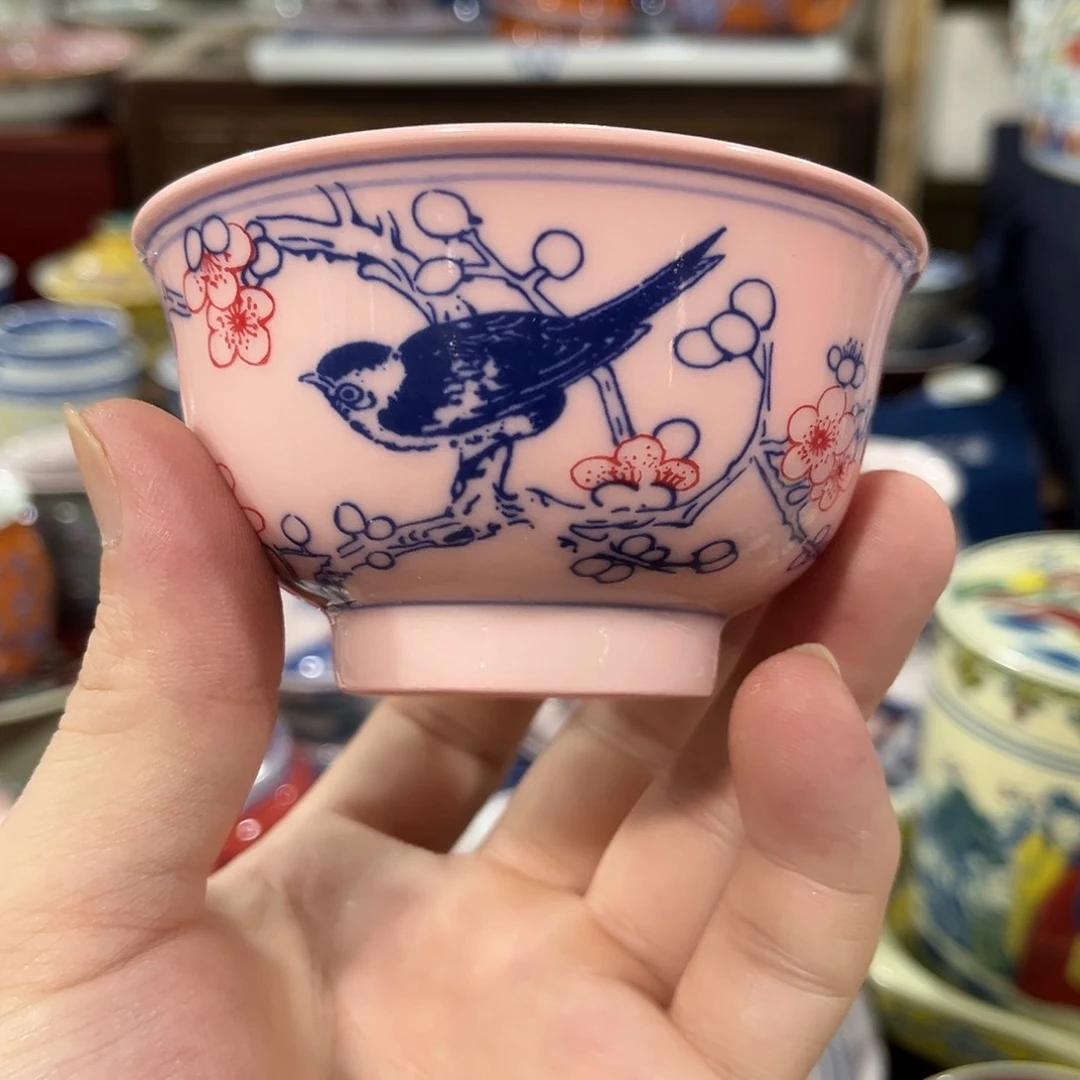 摆件////景德镇陶瓷杯子。