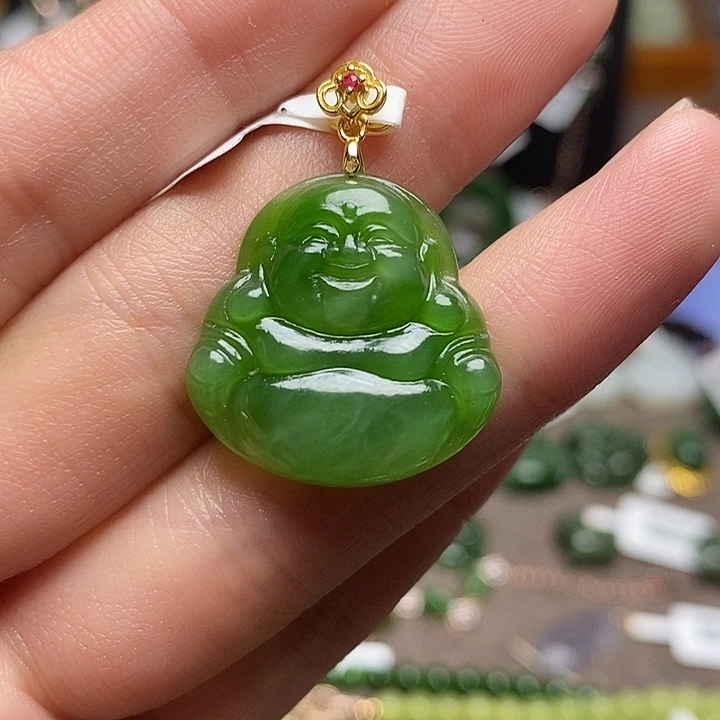 和田玉银S925镶嵌颈饰