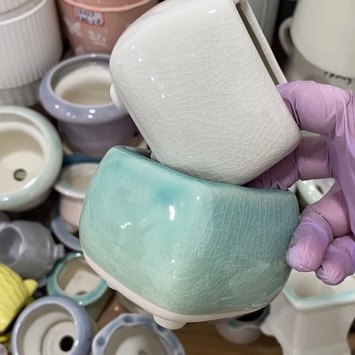 红陶陶瓷花盆凑12米包邮