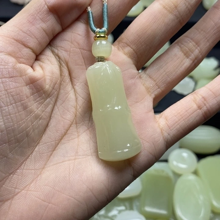 蜂蜜水竹节吊坠带绳子