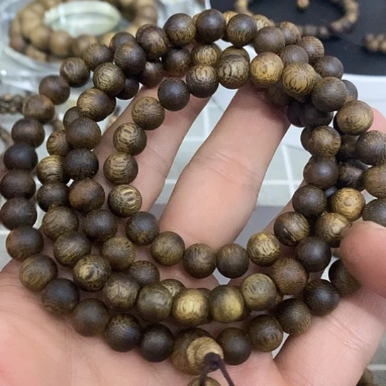 手串沉香圆珠108颗8mm28克多样性发1