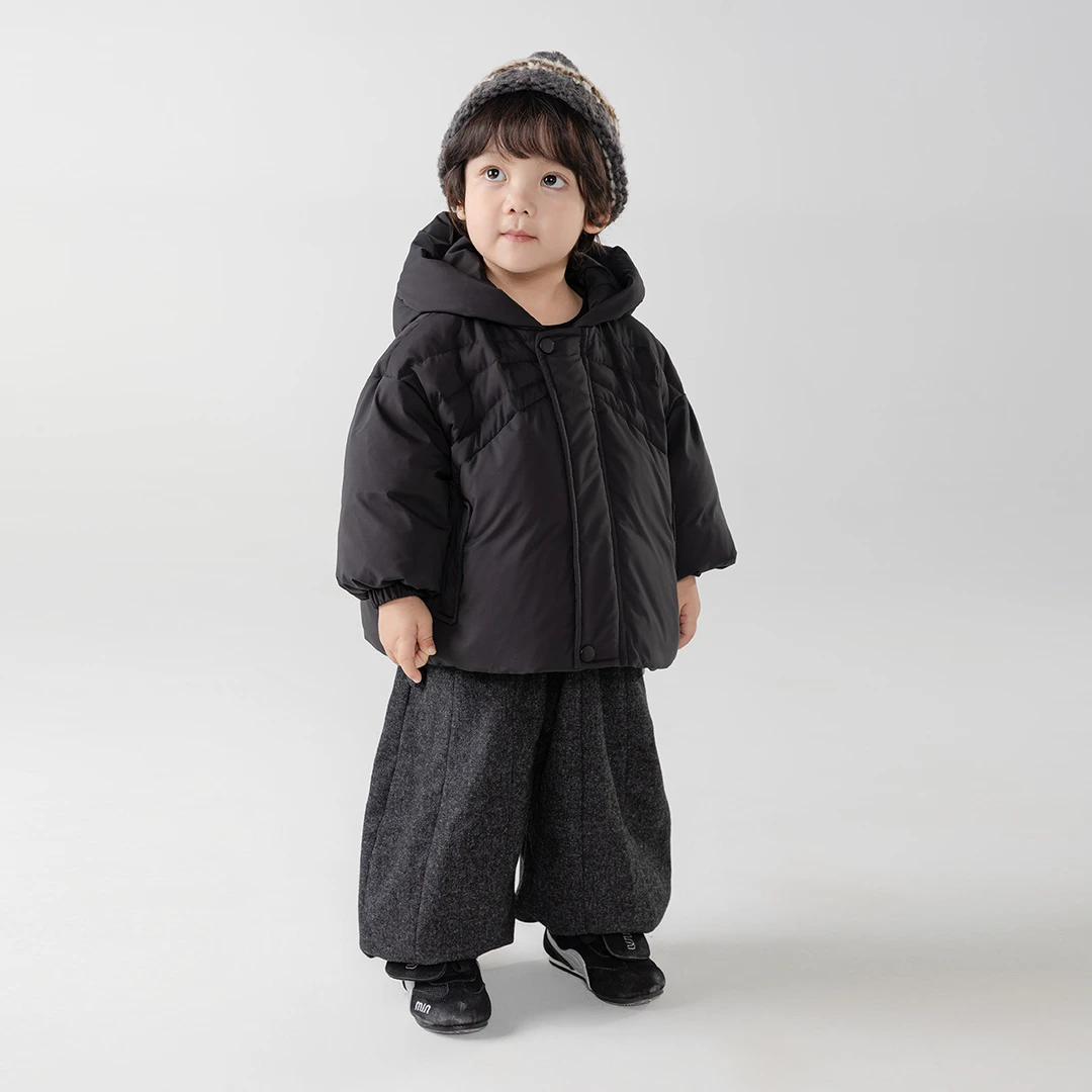 儿童韩版冬季男女宝羽绒服白鸭绒外出服加厚保暖秋冬儿童90白鹅绒