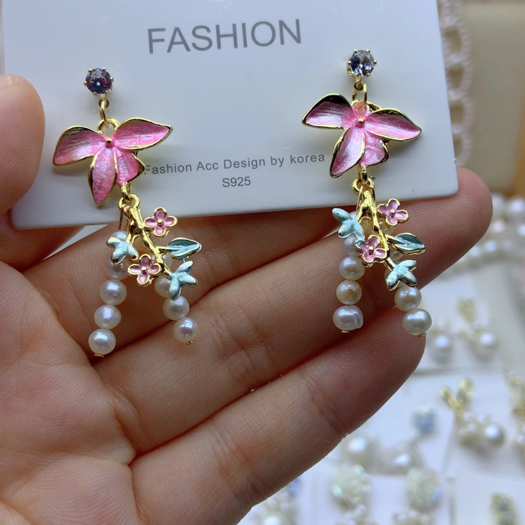 淡水珍珠耳饰未镶嵌