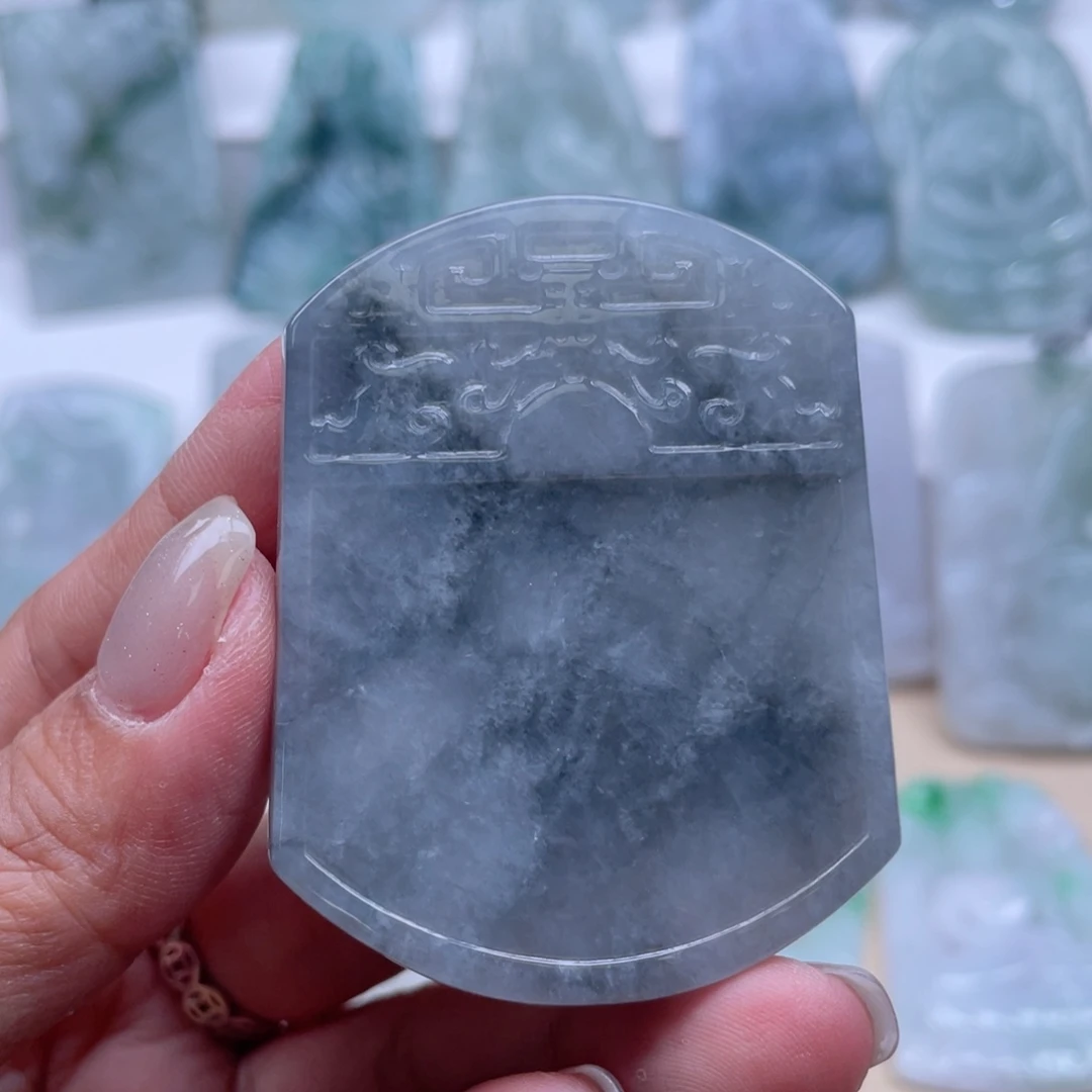 颈饰未镶嵌翡翠无事牌