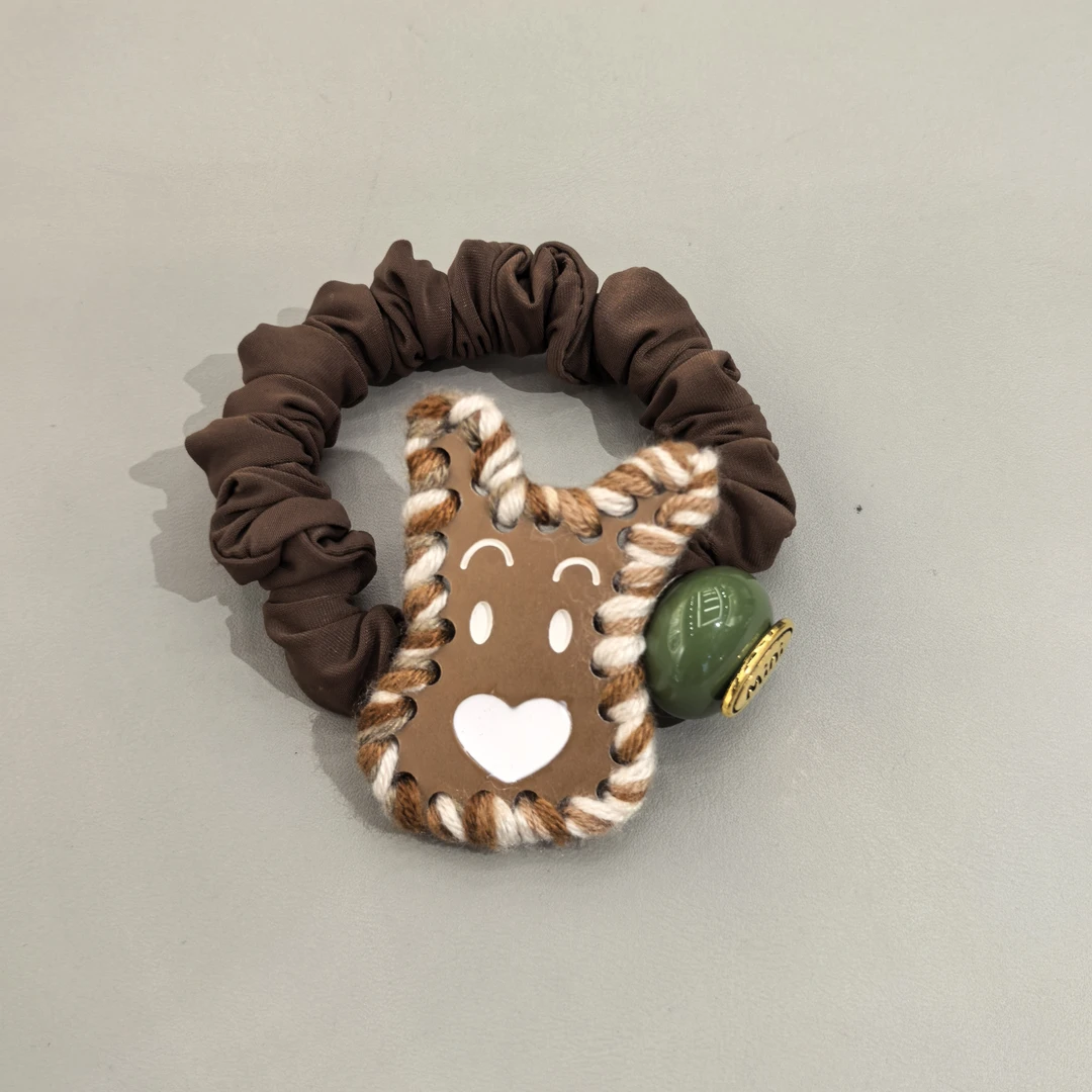 D547咖色毛线狗狗小肠圈